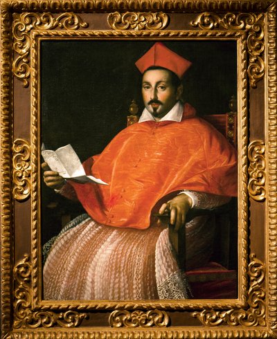 Porträt von Kardinal Scipione Borghese von Ottavio Mario Leoni